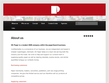 Tablet Screenshot of dkpaper.com